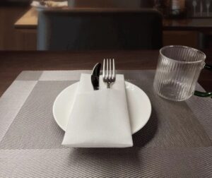 Biodegradable Disposable Cutlery Bag Napkin - Image 2