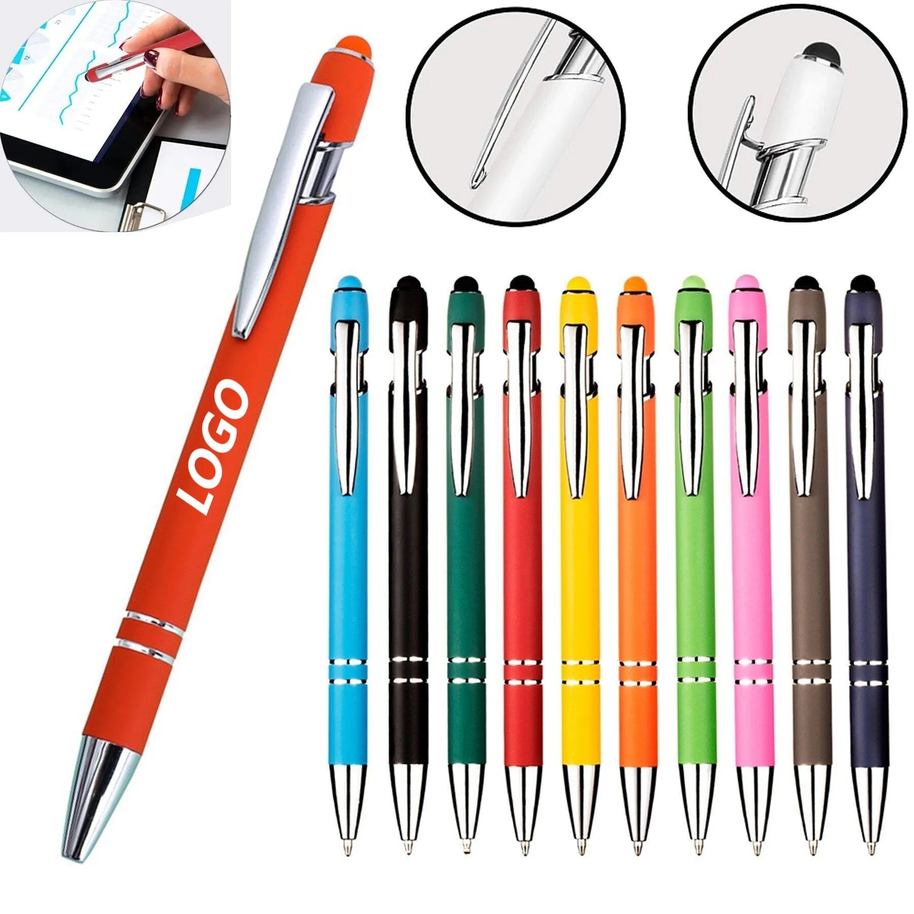 326316870.jpg Skinny Metal Ballpoint Pen - Image 1