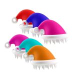 Christmas Santa Hat Silicone Massage Comb - Image 2