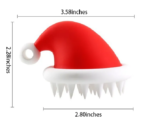 Christmas Santa Hat Silicone Massage Comb - Image 5