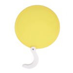 Black & white color Folding fan with the plastic handle - Image 4