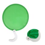 Black & white color Folding fan with the plastic handle - Image 6