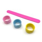 Multicolor Soft Silicone Slap Bracelet Wristband - Image 3