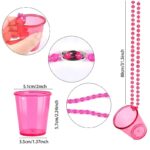 Bachelor Party Plastic Bead Chain Cup Transparent Shot Glass - Image 2