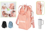 Water Bottle Carrier Bag with Pocket for Tumbler
