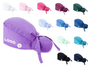 Scrub Surgical Cap For Long Hair