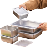 Stainless Steel Kitchen Tray with Lid - Image 3
