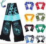 Acrylic Knit Stadium Scarf with Fringe - Image 2