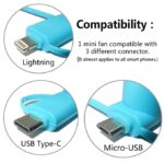 3-in-1 USB Mini/Cell Phone Fan - Image 3