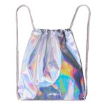 Holographic Laser Irridescent Drawstring Backpack - Image 2