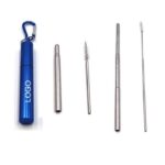 Foldable Metal Straw with Aluminum Alloy Case - Image 2