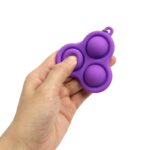 Foldable Push Pop Bubble Silicone Keychain - Image 2