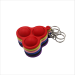 Foldable Push Pop Bubble Silicone Keychain - Image 3