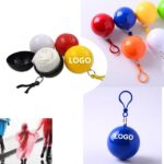 Disposable Rain Ponchos With Ball Shape Case - Image 2