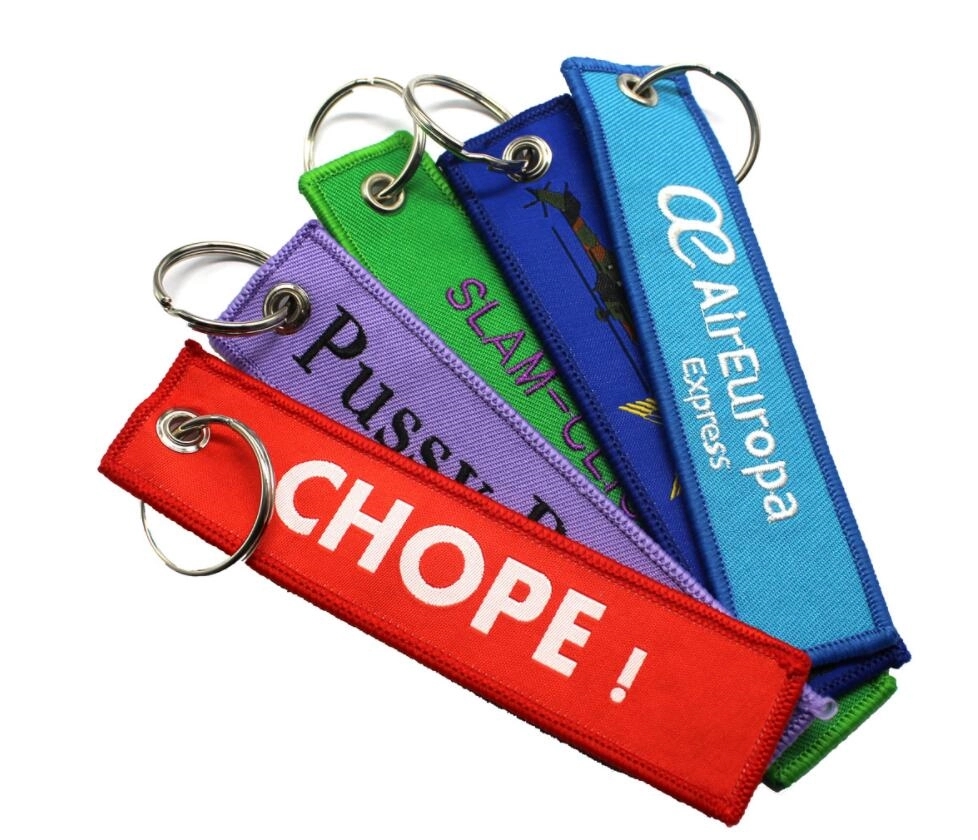 47603835.jpg Embroidered Flight Keytag 4" - Image 1