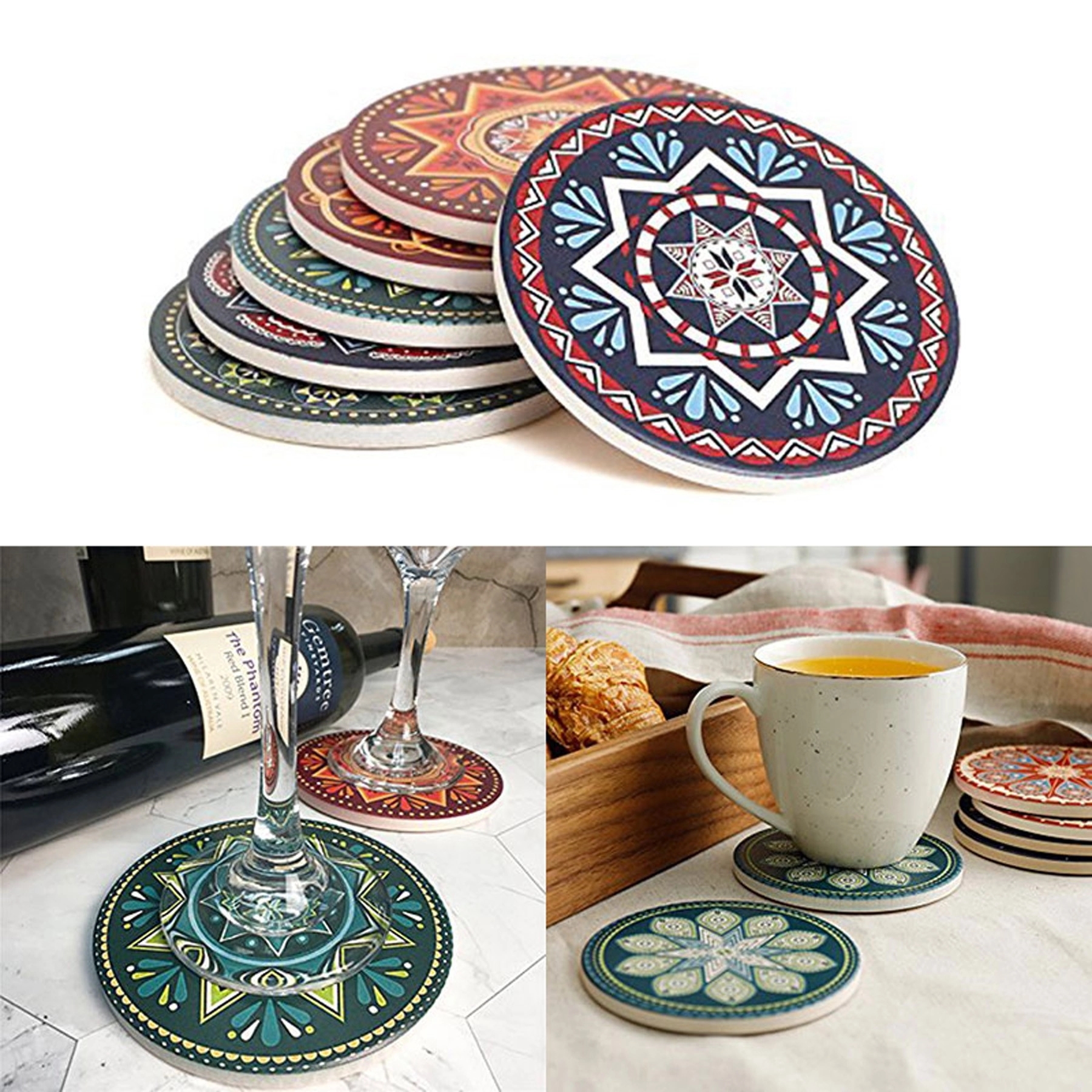 49922635.jpg Round And Square Absorbent Ceramic Coasters - Image 1