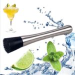 Stainless Steel Cocktail Muddler Lemon Hammer Swizzle Stick - Image 4