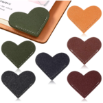 Mini Page Corner Leather Heart Bookmark - Image 5